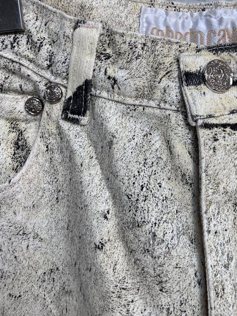 Roberto Cavalli Zebra Marble Jeans - Picture 3 of 5